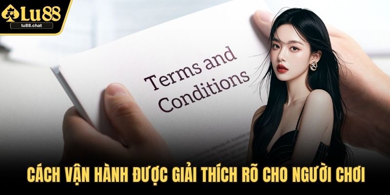 Cách vận hành được giải thích rõ cho người chơi